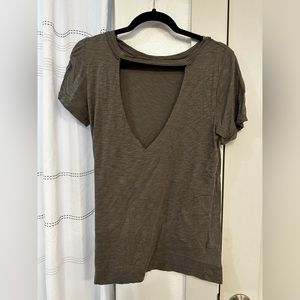 V cut t shirt